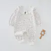 Macacão de Bebê Estilo Novo de Primavera Roupas Infantis Meninos e Meninas Macacão de Algodão Puro para Sair