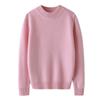 Ropa de Año Nuevo para Niños Suéter de Cachemira para Niños Cuello Alto Grueso Ropa para Niñas Suéter de Punto Otoño e Invierno Suéter de Color Sólido para Niños