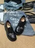 2026 Novo Estilo Couro de Bezerro Brogue Fivela de Metal Jk Mocassins de Couro Planos Versáteis Modernos Sapatos Femininos