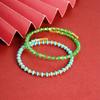 Pulseira Vietnamita Sha Jinjiu Não Desbota Pulseira da Maré Nacional Contas Azuis e Verdes Pulseira de Temperamento Feminina Natural Nicho Fabricantes Atacado