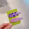 Pinza para el cabello de color coreano para mujer, nueva llegada 20224, pinza sin costuras, pinza para el cabello dulce, flequillo lateral roto, pinza para el cabello con forma de pico de pato.