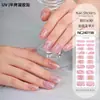 Adesivos de unhas em gel prontos, longa duração, à prova d'água, resistentes ao desgaste, adesivos de unhas semi-curados, película de esmalte, adesivos semi-cozidos para unhas, atacado