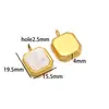 Pendente Oval Dourado Estrela de Cinco Pontas em Aço Inoxidável com Strass DIY Moda Colar Pulseira Acessórios para Roupas Transfronteiriço