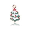 Pingente Pingente de Natal Dourado Misto Transfronteiriço Papai Noel Fofo Árvore Gotejamento de Óleo DIY Acessórios de Joalheria de Liga