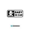 Coche transfronterizo con bebé babyincar pegatinas para coche bebé en coche niños en coche pegatinas creativas para coche