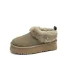 Botas de Nieve Tatzler Impermeables de Gamuza con Suela Gruesa para Mujer, Ropa de Abrigo de Invierno, Nuevo Estilo 2026, Forradas de Felpa, Engrosadas, Calzado de Algodón sin Cordones