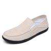 Novos mocassins casuais de verão, leves, para uso diário, calçados de lona de linho sem cadarço 6890