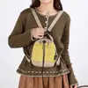 Bolso Cruzado Multifuncional Resistente al Viento para Exteriores Mochila Pequeña Portátil para Mujer Cierre de Cordón Bolso de Hombro Único Ligero Bolsa para Botella de Agua