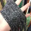 Cuentas sueltas redondas de ágata con forma de ojo de tigre de 2x3 mm, con patrón azul, accesorios de joyería para bricolaje, lote de productos semiacabados con cuentas