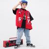 Ropa de Moda Infantil Hip-hop Traje Estilo Motociclista Hip-hop Marca de Moda para Niños Ropa Infantil Ropa de Mesa Hip hop para Niños Femenino