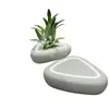 Banco de guijarros GRC con jardinera, elemento paisajístico para patio interior y exterior, silla de ocio de fibra de vidrio, personalizada de fábrica