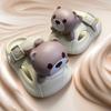 Zapatos Croc Pantuflas de Oso Lindo para Niños y Niñas para Interior Hogar Suela Gruesa Antideslizante Pantuflas de Eva con Sensación de Popó