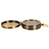 Reloj de Bolsillo de Metal Estilo Antiguo Cobre Tapa Abatible Brújula Plegable Portátil Brújula para Senderismo al Aire Libre Camping