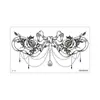 Colección Rui Ka Long: Pegatinas de Tatuaje con Patrón Seductivo para Clavícula y Pecho, Pegatinas de Tatuaje Sexy, Diseño Floral de Larga Duración con un Toque de Lujo
