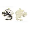 Accesorios de Joyería Estilo Gótico Negro Colgante DIY Dragón Occidental Fénix Zorro de Nueve Colas Colgante para Llavero