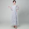 Vestido de Noite Banquete 2026 Novo Estilo Coreano Amazon Longo Renda Slim Fit Vestido Usável para o Dia a Dia para Mulheres