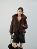 Nuevo Modelo 2026: Parka Gruesa, Corta y de Moda, Holgada, con Cuello de Piel Sintética de Zorro, Chaqueta Versátil para el Trabajo