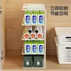 Estante de Almacenamiento para Cocina, Estante de Plástico Multicapa para Almacenamiento de Papel Film en el Gabinete del Hogar, Estante de Almacenamiento Multifuncional para Platos, Vajilla y Condimentos