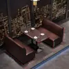 Balcão de Bar Estilo Industrial Retrô Cabine Barbecue Taverna Sofá Simples Café Sofá Mesa e Cadeira Combinação