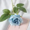Guau Terciopelo Simulado Personalizado Rosa Individual Decoración de Pared de Flores Casera Boda Día de San Valentín Pared de Flores en Cascada Roja Mano