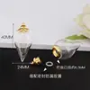 Colgante de Botella de Vidrio de Cristal con Tornillo de Gran Diámetro Sin Pegamento Colgante de Botella de Cabello Fetal DIY Collar de Botella de los Deseos de Cinabrio