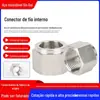 Aço inoxidável 304 junta de fio interno fixador de rosca interna luva junta reta sextavado externo junta de fio interno