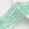 Cuentas de Vidrio Transparente Hielo Aretes DIY Cuentas Sueltas Agrietado Ligero Octagonal Plano Cristal de Hielo Cristal Artificial Cuentas para Bisutería Venta al por Mayor