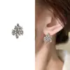Pendientes de Plata de Ley S925 con Aguja de Plata, Estilo Europeo y Americano Simple Retro, Diseño de Nicho, Pendientes de Malla Irregular Geométrica de Cobre, Venta al por Mayor