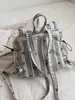 Mochila Retro Casual a Cuadros de Atmósfera de Principios de Otoño para Mujer, Ligera, Versátil, para Viajes Diarios, Gran Capacidad