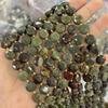 Estrella de seis puntas de 10 mm pastel redondo piedra natural cuentas sueltas semiacabadas corte duro redondo accesorios al por mayor para collar pulsera DIY