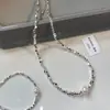 Pulsera Apilable de Perlas y Plata Marca S para Mujer Lujo Ligero Nicho Exquisita Joyería de Pulsera de Gama Alta Modelo Nuevo 2025
