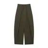 Ropa de Mujer 2026 Primavera Nuevo Estilo Pantalones Retro de Cintura Alta Plisados Estilo Globo para Piernas en Forma de Pera