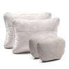 Venta al por mayor de fábrica Almohada cervical para reposacabezas de coche grado S, gamuza de algodón puro, cómoda, reductora de fatiga, almohada lumbar de soporte lumbar