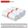 Saco de expresso branco grosso de material novo saco de embalagem logística saco plástico preto à prova d'água embalagem de roupas entrega atacado