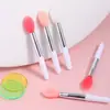 Agitar Tono Mismo Silicona Pincel de Labios Pincel de Película Labial Pequeño Mini Portátil Cabeza Suave Pincel para Labial Pincel de Maquillaje Principiante Venta al por Mayor