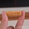 Sándalo Madera de Azufaifo Cilíndrico Dos Piezas Atrae Fortuna Lindo Animal Juguete Accesorio Pulsera DIY