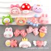 Acessórios Materiais DIY Acessórios de Cabelo Elásticos de Cabelo Animais Pequenos Resina Brilhante Urso Cartoon Infantil Capa de Celular Acessórios Gato