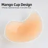 Sujetador de Silicona Venta Caliente Transfronteriza Almohadillas para Senos de Copa de Mango de Silicona Sin Costuras Push-Up Anti-Exposición Ultra-Delgadas Invisibles