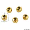Aço Inoxidável Cor Dourado 18K Conserva Cor Contas Facetadas Acessórios DIY Feitos à Mão Contas de Posicionamento Contas Soltas Pulseira Colar Acessórios de Contas Espaçadoras