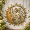 Producto nuevo más vendido en Amazon transfronterizo: Decoración de pared de sol, colgante de artesanía de hierro, en stock para entrega rápida