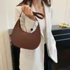 Bolsa de Mão Transfronteiriça Tendência Luxo Leve Bolsa Lua Feminina Nova da Estação Simples Elegante Bolsa de Ombro para o Trabalho Bolsa de Axila