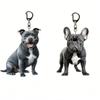 Nuevo Llavero Acrílico Transfronterizo Lindo Perro Teddy 2D Transfronterizo Creativo Cachorro Colgante para Mochila Coche Colgante