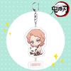 Merchandising de Anime Demon Slayer Llavero Acrílico Soporte Transparente de Doble Cara Colgante Decoración Zenitsu
