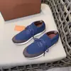 Loro Pia Transfronteiriço 2025 Novos Sapatos Casuais Esportivos Masculinos, Mocassins Versáteis Respiráveis Retrô da Moda com Sola Grossa