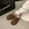 Zapatos estilo Birkenstock para mujer, gruesos, con suela gruesa y forro de polar, colección otoño/invierno 2026, calzado para exteriores, slip-on de punta cerrada, que aumentan la altura, pantuflas de algodón esponjosas