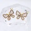 Accesorios de Mariposa Colgante Creativo Punto de Colgar Único Diamante Goteo de Aceite Aleación Accesorios de Joyería Pendientes Pulsera Collar DIY Venta al por Mayor