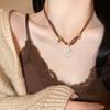 Colar Bohemian Maillard Sun Feminino Corrente para Clavícula de Luxo Leve Vintage Acessórios Doces e Cool Gargantilha