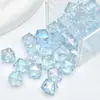 12mm Galvanizado Uv Acrílico Transparente Quadrado Diamante Quadrado Ponta de Diamante DIY Chaveiro Artesanal Adorno para Cabeça Corrente de Celular Acessórios de Joias