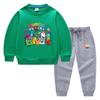 Ropa para Niños Transfronteriza Nueva de Primavera y Otoño Dibujos Animados Conjunto de Dos Piezas Ropa de Algodón para Bebé de Manga Larga