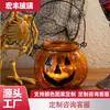 Abóbora de Halloween Suporte de Vela de Vidro Suporte para Velas Fabricante de Lanterna de Vidro